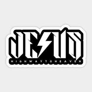 Jesus Rocks Highway to Heaven Sticker